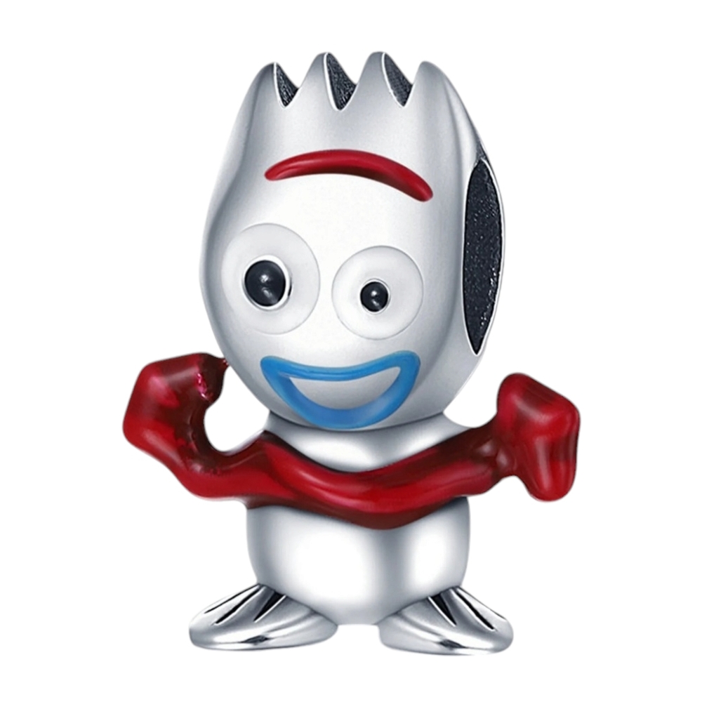 🎆LINX DISCONTINUED Pixars Sterling Silver Sporky Toy Story Spork Bracelet Charm